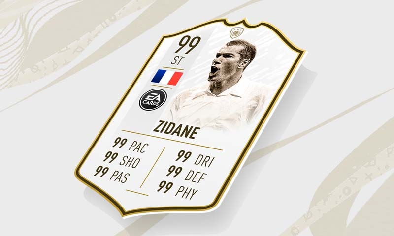 Zidane legend card